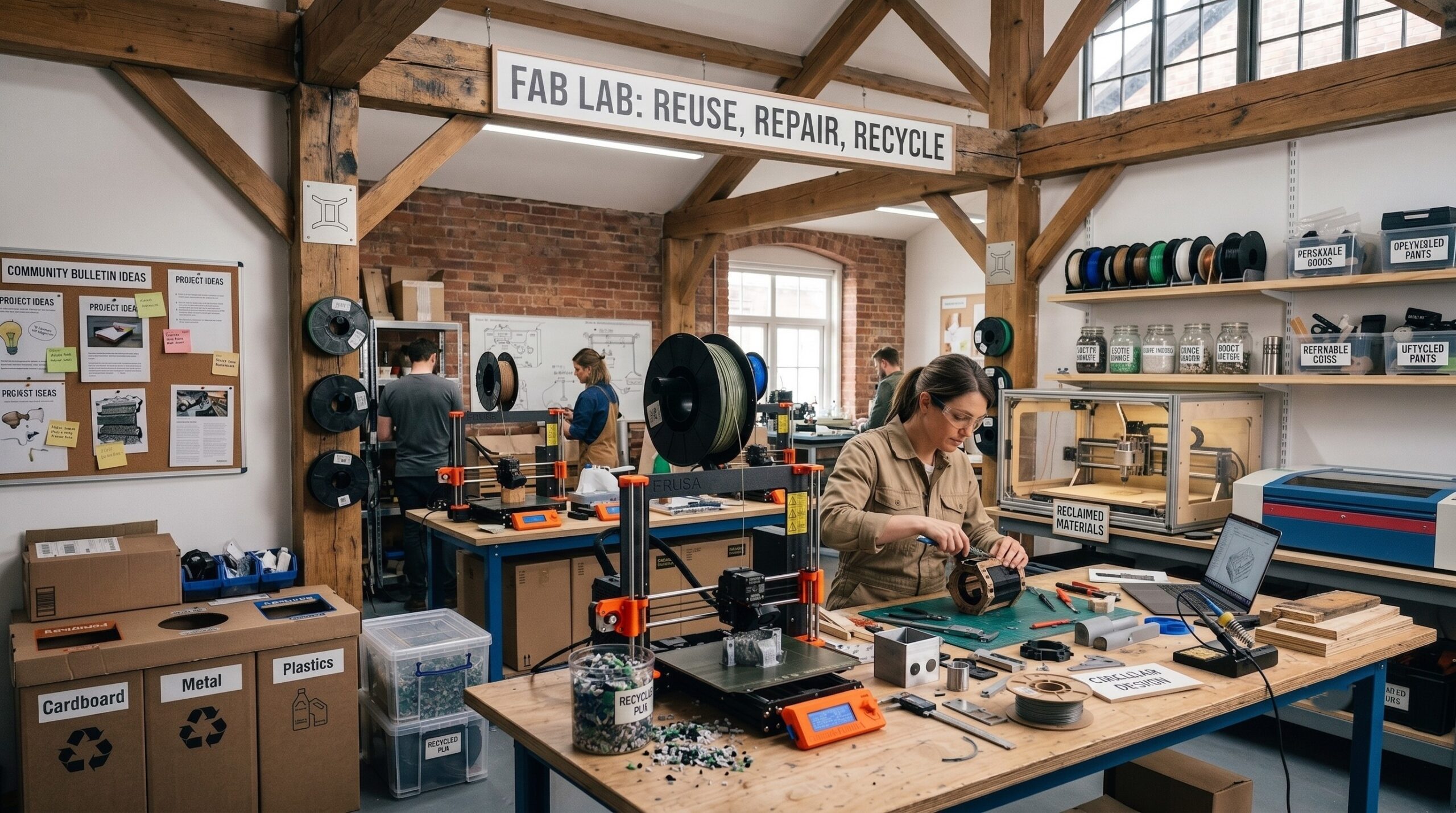 How Fab Labs Promote Sustainable and Circular Manufacturing